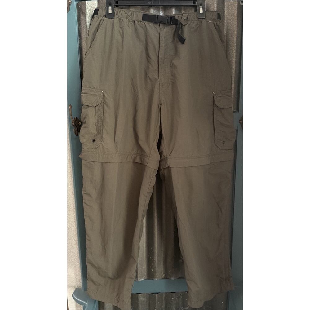 REI Co-Op Stretch Convertible Pants Shorts Men’s Size Large 28 Inseam Green